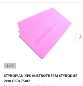 Styropian, styrodur 2cm