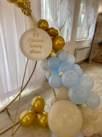 Ścianki balonowe, dekoracje balonowe , napis led
