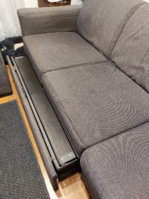 Kanapa sofa szara z funkcją spania