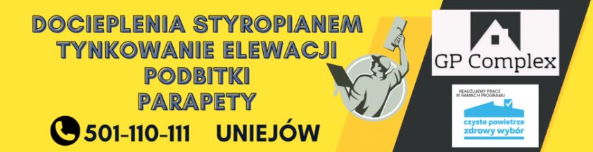 Docieplenia, tynkowanie elewacji Przykona, Dobra, Turek