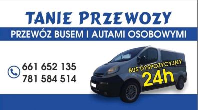 Przewozy osob .wynajem busow