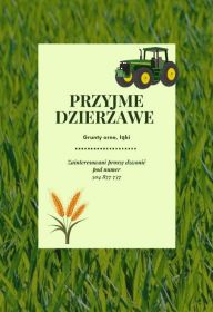 Przyjemne dzierżawę łąki grunty orne