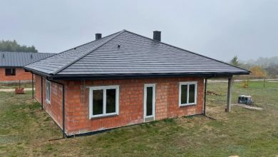 Dom w budowie Obrzębin 21 ar działka