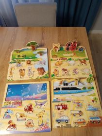 Puzzle układanki drewniane