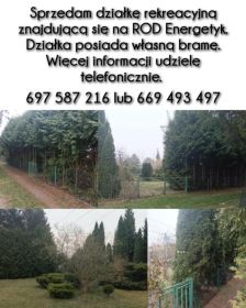 Sprzedam działkę rekreacyjną.