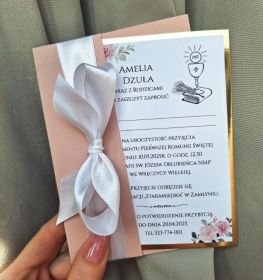 Zaproszenia Chrzest Komunia Roczek