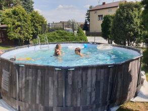 Basen stelażowy Steel Pro MAX 427x107 Imitacja Drewna...