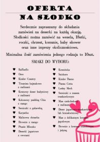 Słodki stół / Deserki / Słodkości