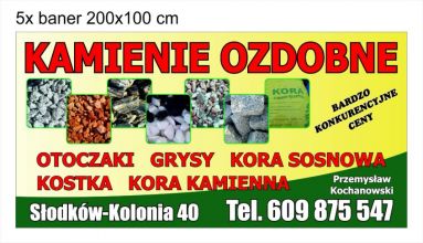 Kamienie Ozdobne,kostka granitowa,kora sosnowa,włóknina...