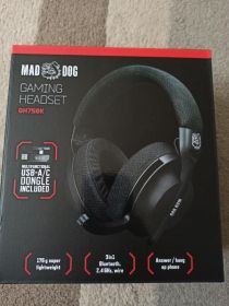 Słuchawki gamingowe bezprzewodowe MAD DOG GH750K nowe