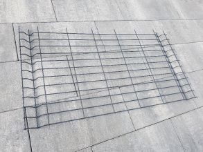 Panel ogrodzeniowi 3D antracyt 124x63cm 19 sztuk