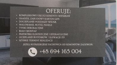 Usługi remontowo budowlane