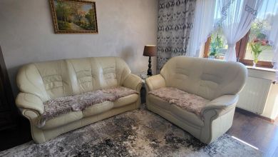 Piękny komplet wypoczynkowy 3+2