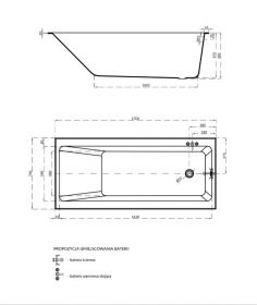 Wanna do zabudowy Cersanit Crea 170x75