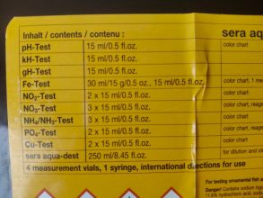 Sera aqua test box