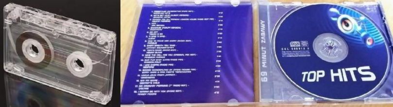 Stare płyty CD, kasety , szpule odbiorę.
