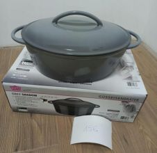 Brytfanna żeliwna GSW szara 33x25 7L