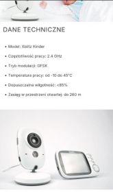 Xblitz Kinder niania elektroniczna jak nowa