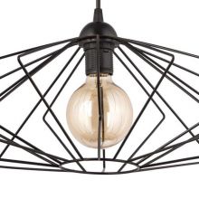 Lampa wisząca loft czarna