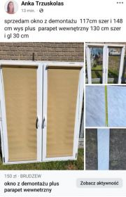 okno plus parapet wewnetrzny