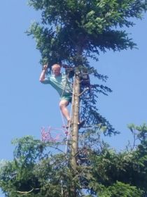 Wycinki alpinistycznie drzew wnoszenie wegla eko plytek