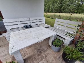 Zestaw wypoczynkowy z palet