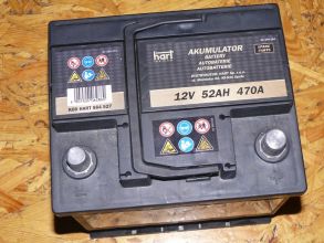 Akumulator Hart 12V 52AH 470H