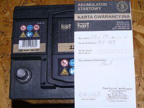 Akumulator Hart 12V 52AH 470H
