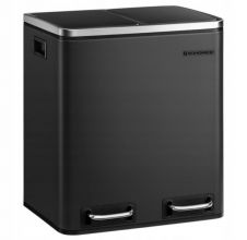 SONGMICS 2-komorowy kosz na śmieci, z 2 wewnętrznymi...