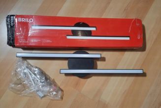 BRILO lampa sufitowa 480lm czarna