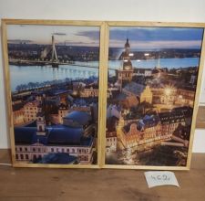 Obraz podświetlany okno dekoracyjne CCRETROILUMINADOS