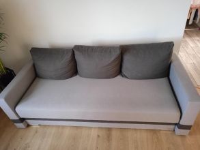Kanapa sofa rozkładana z poduszkami