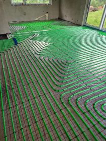 Ogrzewanie podłogowe+ izolacja, instalacje wod-kan