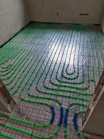 Ogrzewanie podłogowe+ izolacja, instalacje wod-kan