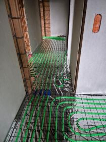 Ogrzewanie podłogowe+ izolacja, instalacje wod-kan
