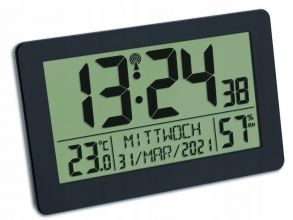 Zegar budzik TFA cyfrowy radiowy z podświetlaniem