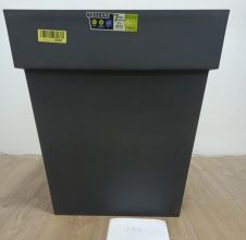 EDA - Kwadratowa doniczka na kwiaty antracyt 87 L