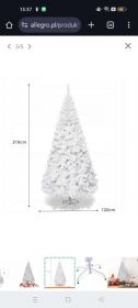 Choinka biała 210 i 150cm nowe