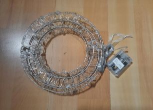 Wieniec dekoracyjny LED świąteczny wianek