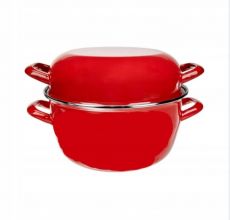 Garnek do gotowania muli małży czerwony