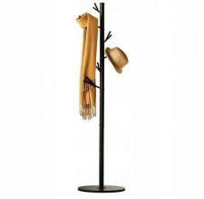 Wieszak stojak na płaszcze kurtki czarny