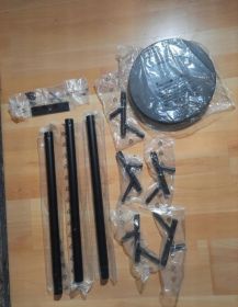 Wieszak stojak na płaszcze kurtki czarny