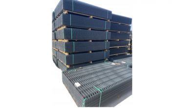 komplet ogrodzenia 1,23x2,5 fi4 antracyt