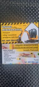 Usługi budowlane i minikoparka