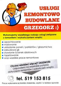 Usługi remontowo-budowlane Grzegorz
