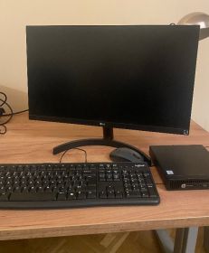 Zestaw komputerowy HP Elitedesk 800 G2 mini z monitorem...