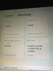 Zestaw komputerowy HP Elitedesk 800 G2 mini z monitorem...