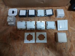 Sprzedam gniazdka roletowe, gniazdka i wlaczniki elektryczne