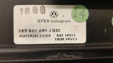 Roleta grodziowa siatka vw passat b5