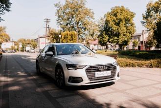 Podwiozę do ślubu pięknym Audi A6 C8, kolor biała...